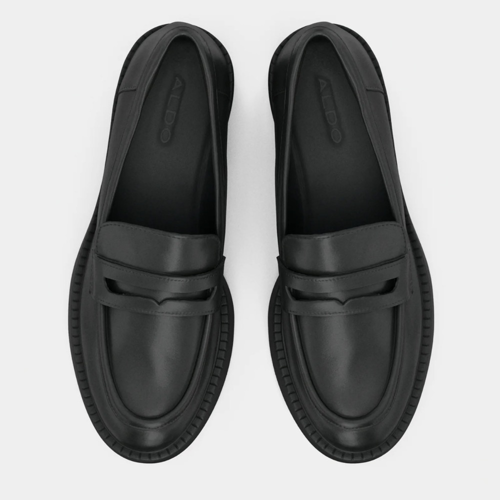 Aldo Classic Black Penny Loafers